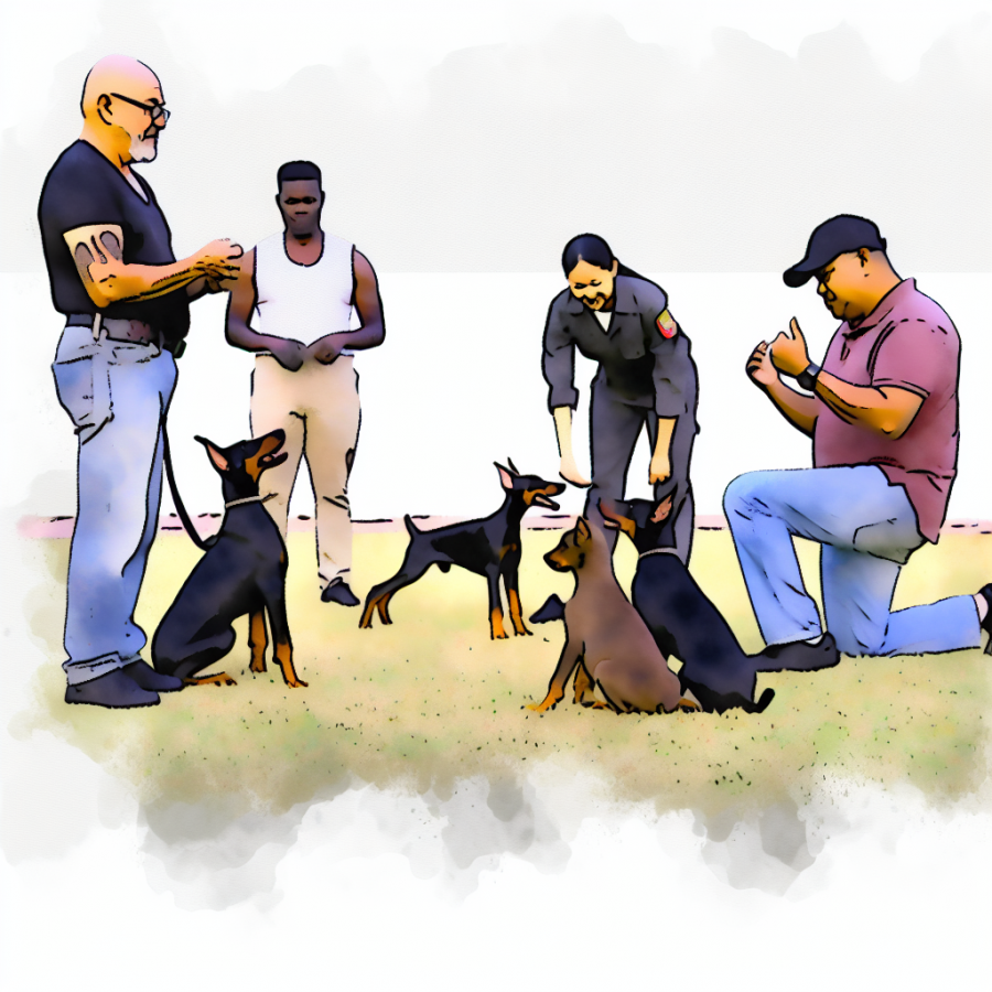 Dobermans e Exercícios de Obediência: Métodos Eficazes para Cães de Guarda