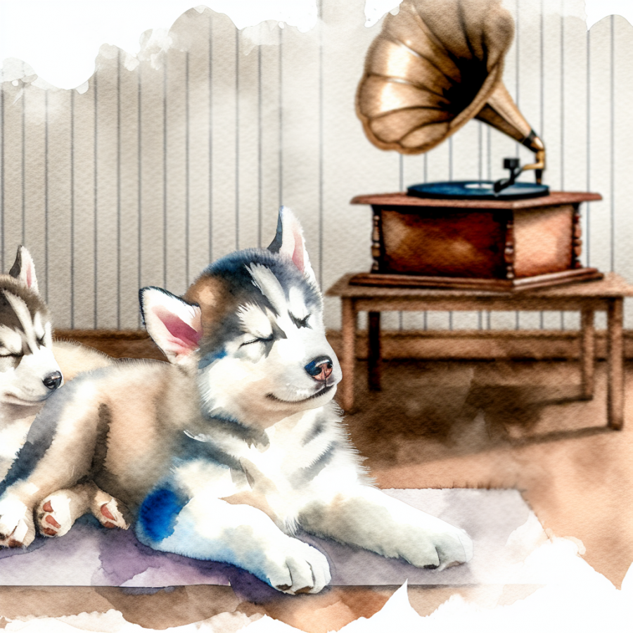 Como Usar Música para Acalmar Filhotes de Husky Siberiano: Um Guia Completo